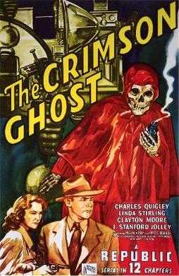 Portada original de “The Crimson Ghost”, la serie de horror de 1946 que inspiró la icónica calavera de Misfits.